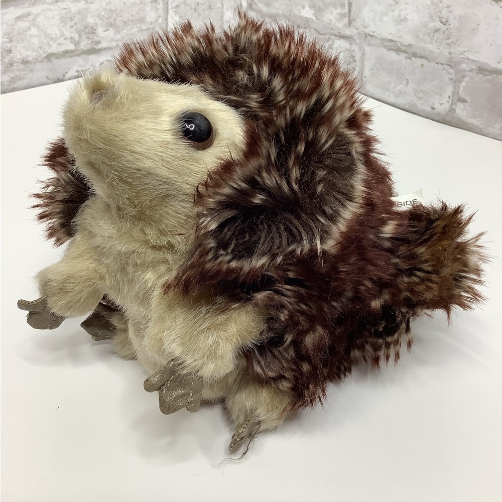 Folkmanis Full Hand Puppet 7" Hedgehog Rolls Into Ball Reversible Plush